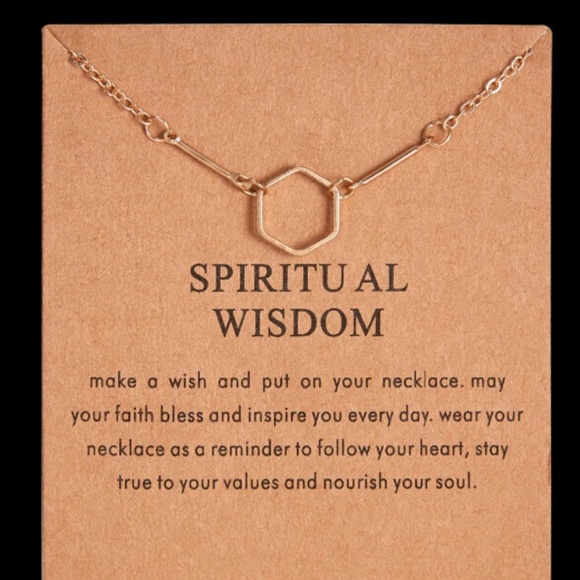 Spiritual Wisdom Boho Layering Gold Charm Necklace - Picture 4 of 8